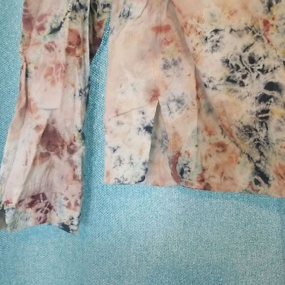 Mythos women's long sleeve 100% cotton floral womens top size medium - Picture 4 of 5